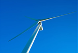 製品会社として初めての１００％風力発電